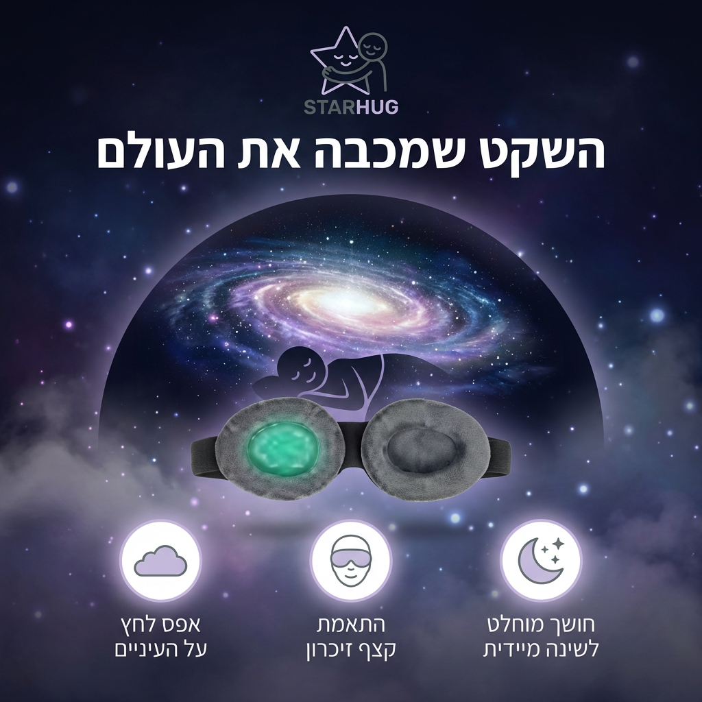 ZeroPressure Sleep Mask – השקט שמכבה את העולם